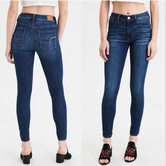 American Eagle Outfitters Denim - American Eagle High Rise Skinny Jeans Short